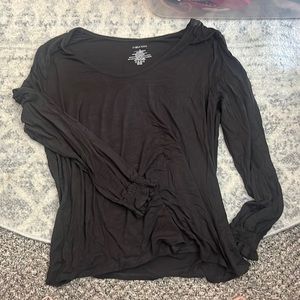 1X dark gray long sleeve shirt